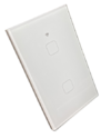 INTERRUPTOR TOUCH TECLA QUADRADA ZIGBEE- 4X2'' - 2 TECLA - VIDRO BRANCO - SMART