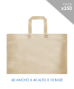 250 Bolsa ecologica cruda 60x40x10cm