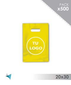 500 Bolsas rin 20x30 personalizadas (varios colores) - PackFly