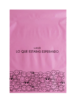 100 sobres "Emoji" 30x42 Rosa monocapa - comprar online