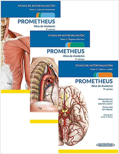 PROMETHEUS Atlas de Anatomía. Fichas de Autoevaluación (3 Tomos): Aparato Locomotor, Órganos Internos, Cabeza y Cuello Schuenke, M. -- Schulte, E. -- Schumacher, U.