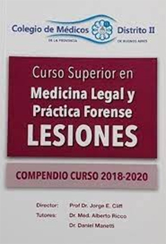 CURSO SUPERIOR EN MEDICINA LEGAL Y PRACTICA FORENSE 2018/2020 - LESIONES - Cliff