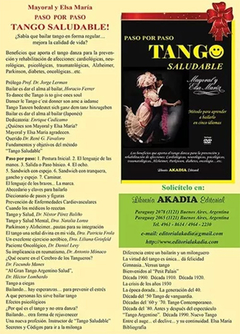 TANGO SALUDABLE - PASO POR PASO - Metodo para aprender a bailarlo - Mayoral y Elsa Maria - comprar online