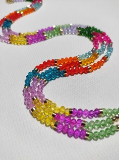 Choker Cristais Multicolor