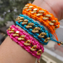 Bracelete Crochê no fio de Seda - comprar online