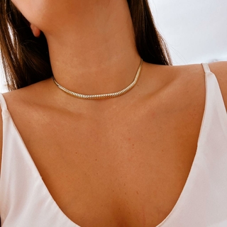 Choker Malha Dourada Carol