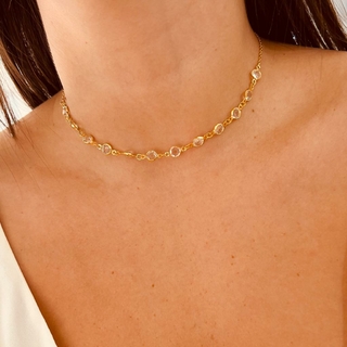 Choker de pedras de zircônia Alice