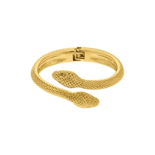 Bracelete Dourado Serpente