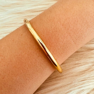 Bracelete Dourado Liso