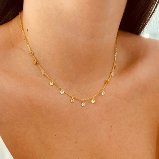 Choker dourada Sabrina