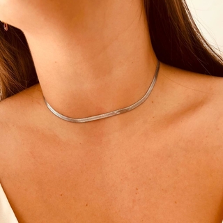 Choker Prata Eduarda