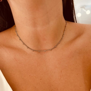 Choker Gotinha Sophia Prata