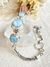 Pulseira larimar prata 925 - Flow pratas e cristais