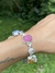 Pulseira mix vibrante prata 925