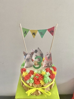 TORTA MINI CON TU PERRITO 10CM - Dogsitterchile.cl | Tortas para tu mascota & Petshop