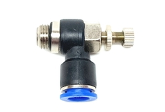 Cotovelo c/ Controle de Fluxo 1/4"BSP x Tubo 10mm - comprar online