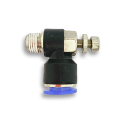 Cotovelo Controle de Fluxo Tubo 12mm x Rosca 1/4'' NPT - comprar online