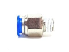 Conexão Reta 1/4"NPT x Tubo 12mm