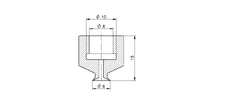 VENTOSA Ø 06MM - 1 FOLE - DE SILICONE - Expper Tecnologia 