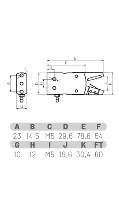 Pinça Pneumática Mini B - Expper Tecnologia 