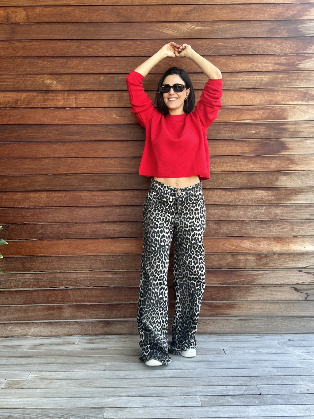 Pantalones de animal print cheap