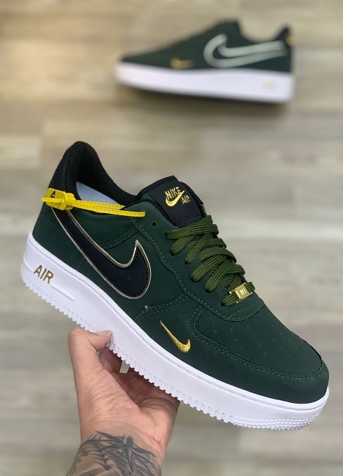 Nike preto e verde hotsell