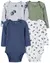 KIT 4 BODY CARTER´S AZUL FLORAL N6