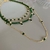 trio de colares verde cristais v3 - comprar online