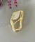 BROCHE Jess Dourado com Acrílico Branco