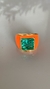 Anel Pedra Verde Resinado Laranja - comprar online
