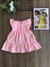 Vestido Vichy Com Guipir Rosa Neon Momi C1836 - Clube Melina