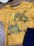 Conjunto Infantil Camiseta Mostarda com Dino e Bermuda Azul Marinho Up Baby 120843487 - comprar online