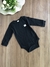 Body Infantil Manga Longa em Suedine Preto Up Baby 270143612