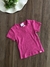 Blusa Infantil Rosa Pink Canelada Momi H5652