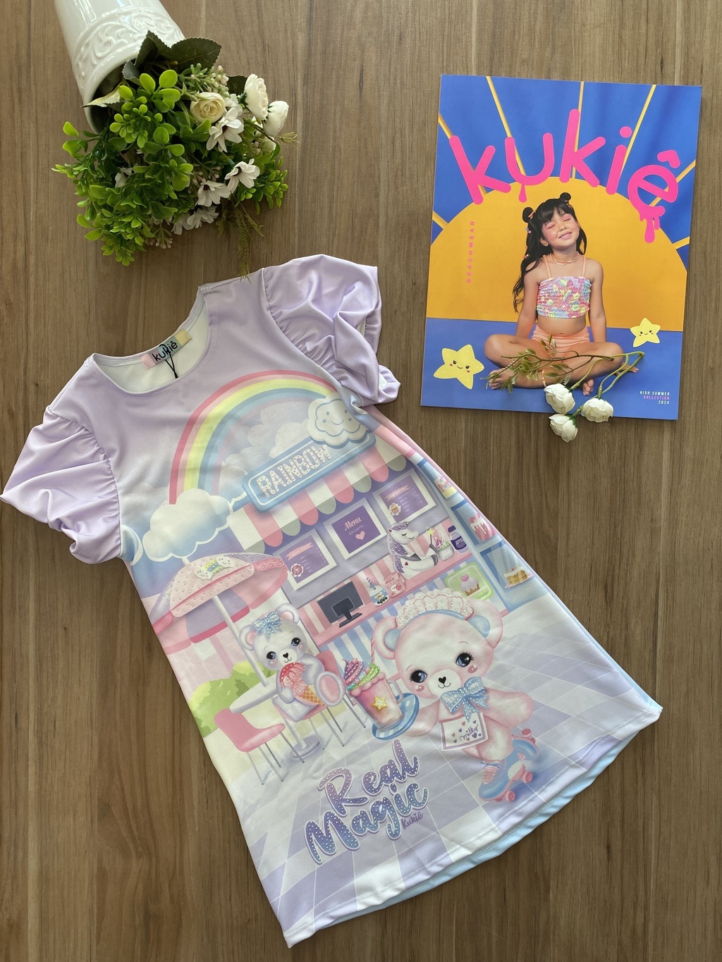 Vestido lilás sereia kukie infantil meninas 6 a 11 anos kukiê - Vestido  Infantil - Magazine Luiza