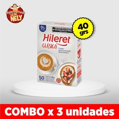 Edulcorante clásico HILERET 40grs COMBO X3