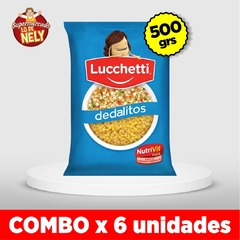 Fideos Dedalitos LUCCHETTI X500 COMBOX6