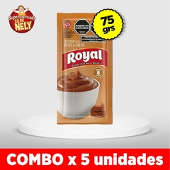 Postre dulce de leche ROYAL X75GRS COMBO X5