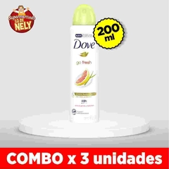 Desodorante DOVE pomelo y hierba limón COMBO X3