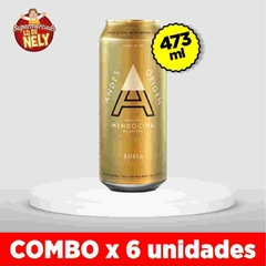 Cerveza rubia ANDES ORIGEN X473cc COMBO X6