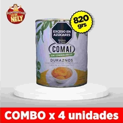 Duraznos en mitades en almibar COMAI x 820grs