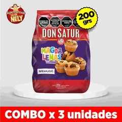 Galletitas dulces magdalenas marmoladas DON SATUR X200GRS COMBO X3