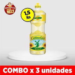 Aceite girasol CAÑUELAS X1.5LTRS COMBO X3