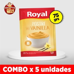 Postre ROYAL Vainilla X75GRS COMBO X5