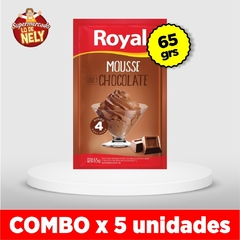 Mousse de chocolate ROYAL X65GRS COMBO X5