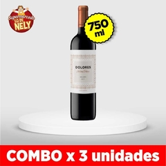 Vino Malbec DOLORES X750ML COMBO X3