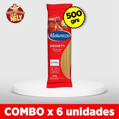 Fideos largos Spaghetti MATARAZZO X500GRS COMBO X6