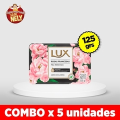 Jabón de tocador con glicerina LUX rosas francesas X125G COMBOX5