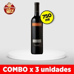 Vino tinto malbec COLON X750ML COMBOX3