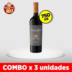 Vino cabernet sauvignon KILLKA X750 COMBO X3